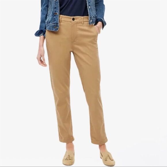 J. Crew High-rise girlfriend chino pant Size 4 - Picture 1 of 10